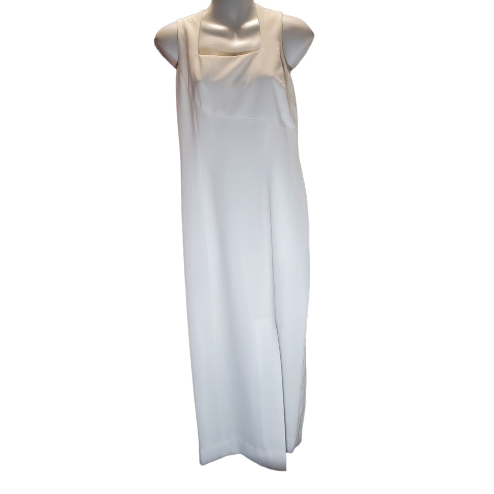 LIZ CLAIBORNE white evening gown 10p